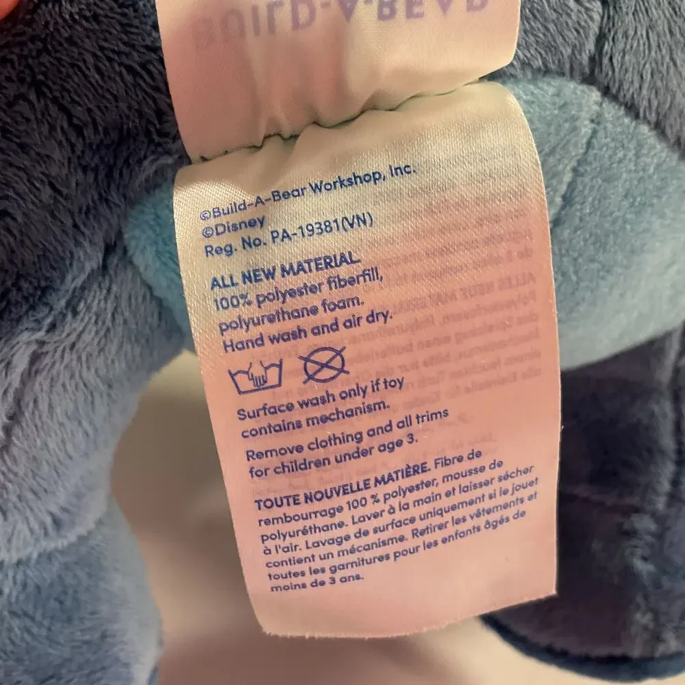 Build A Bear Workshop Disney Talking Stitch Plush Tested Working